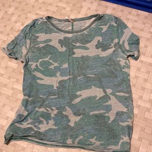 Free People camo tee